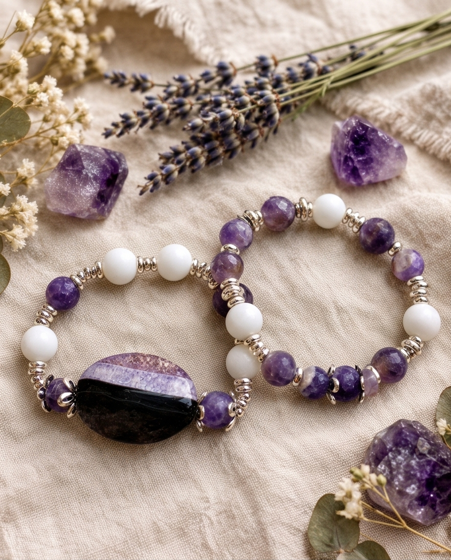 The Violet Horizon Bracelet Set