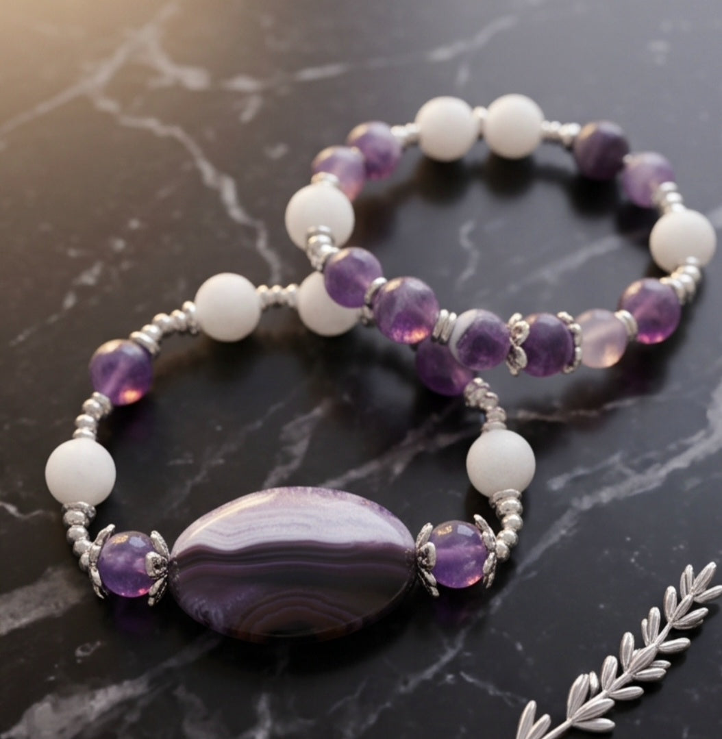 The Violet Horizon Bracelet Set