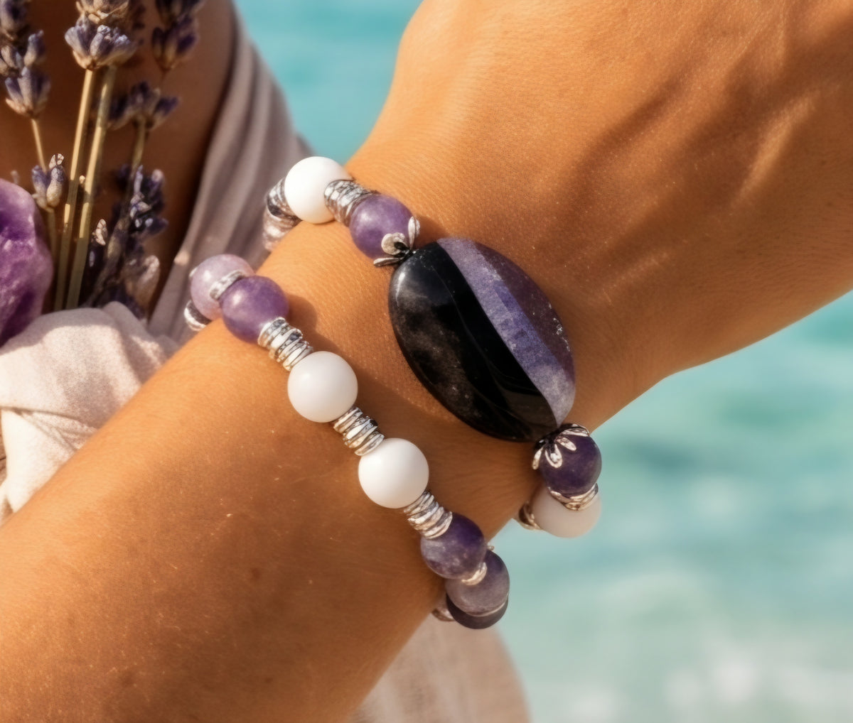 The Violet Horizon Bracelet Set