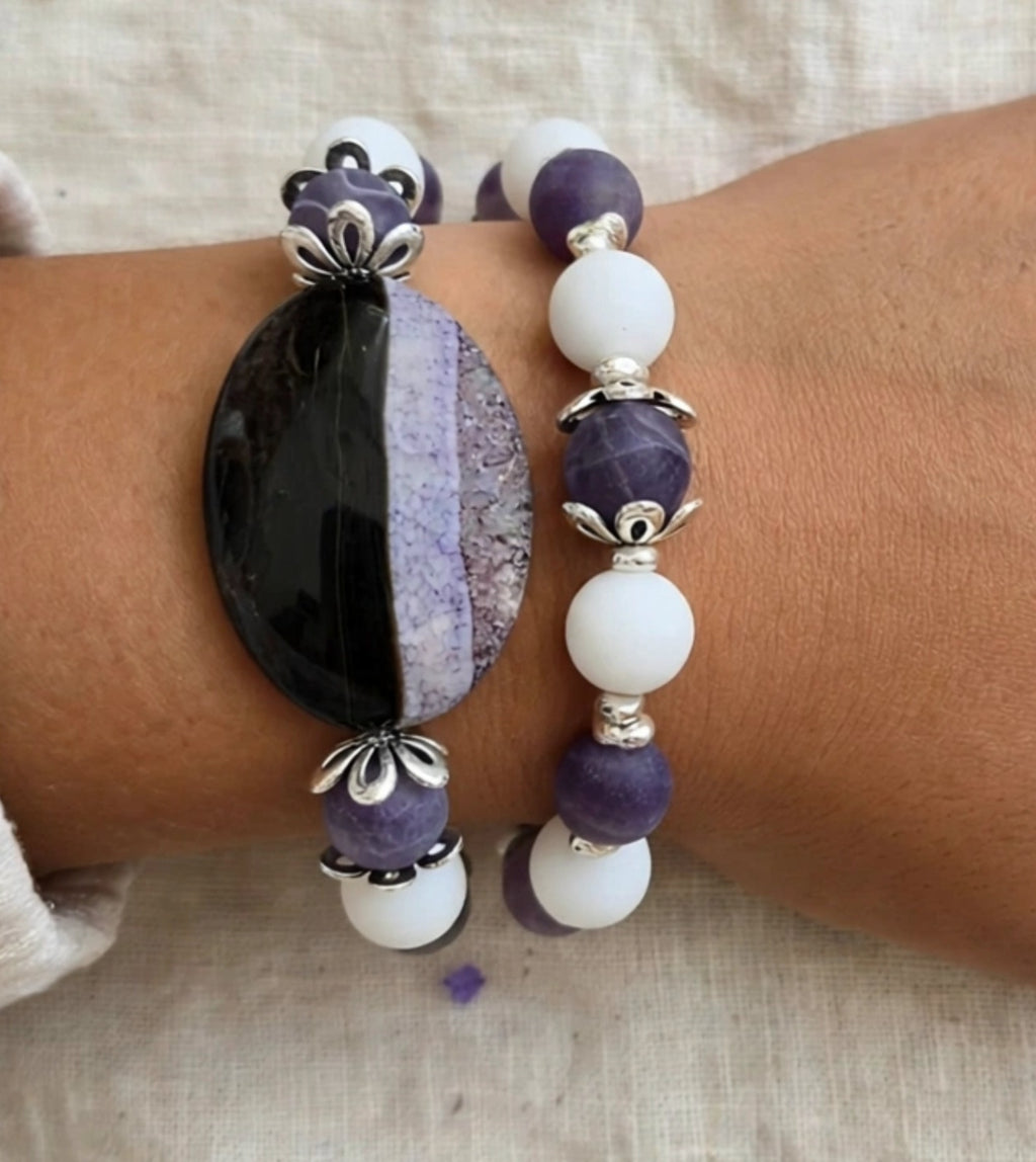 The Violet Horizon Bracelet Set