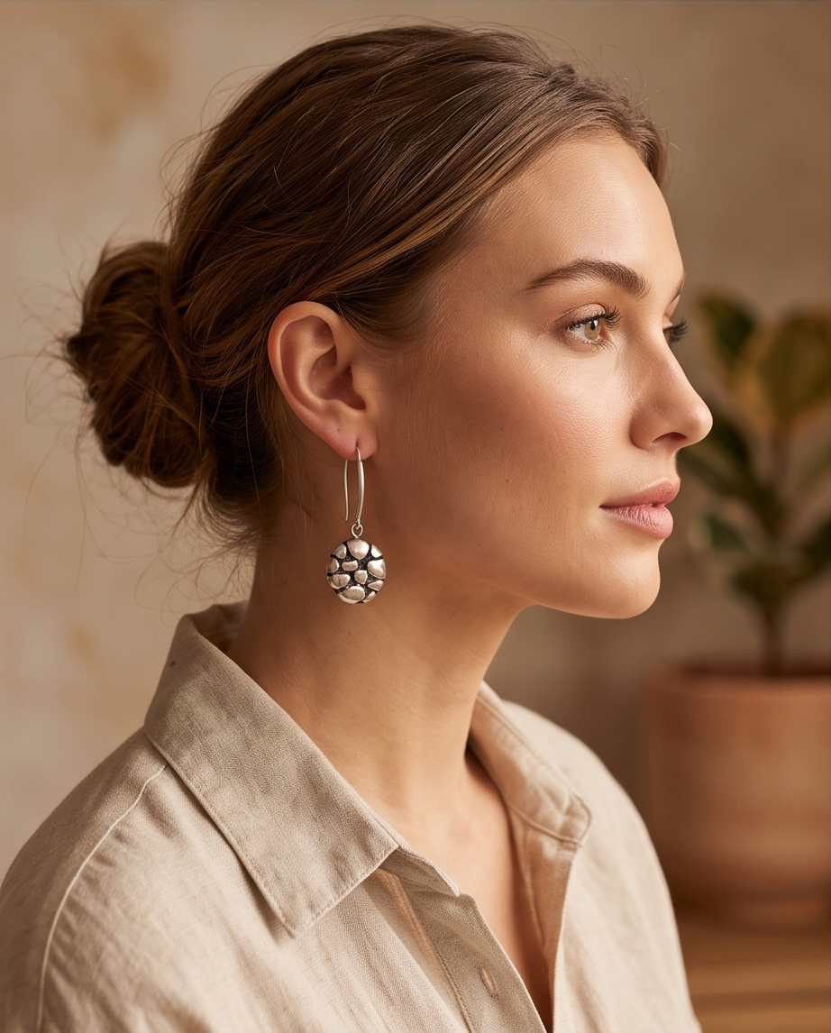 Silver Toned Threader Earrings