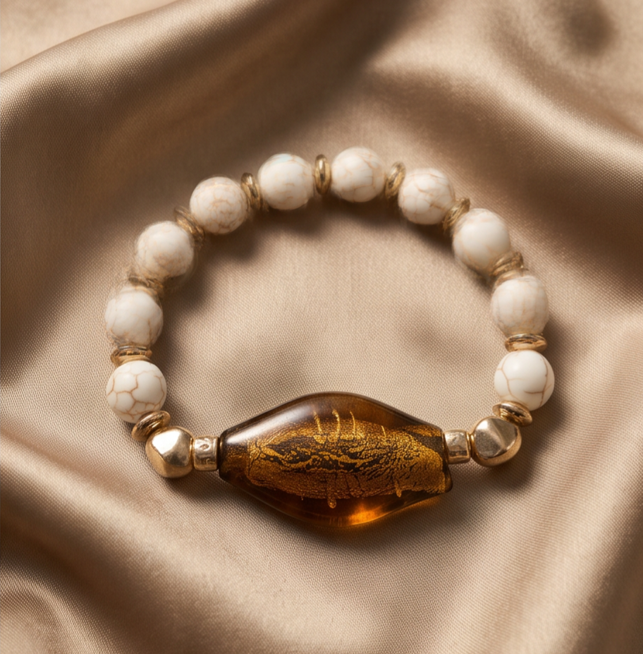 Boho Amber Bracelet