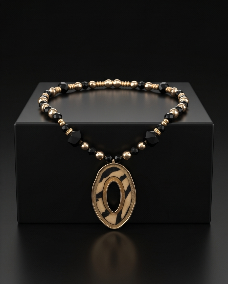 Reversible beaded Necklace