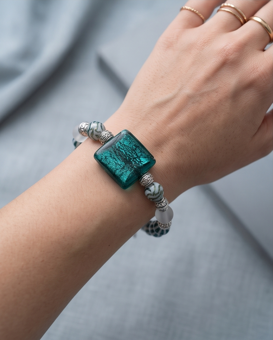 The Peacock Swirl Bracelet