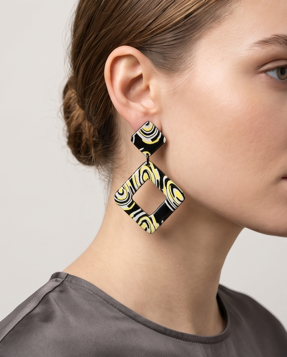 Geometric Statement Earrings