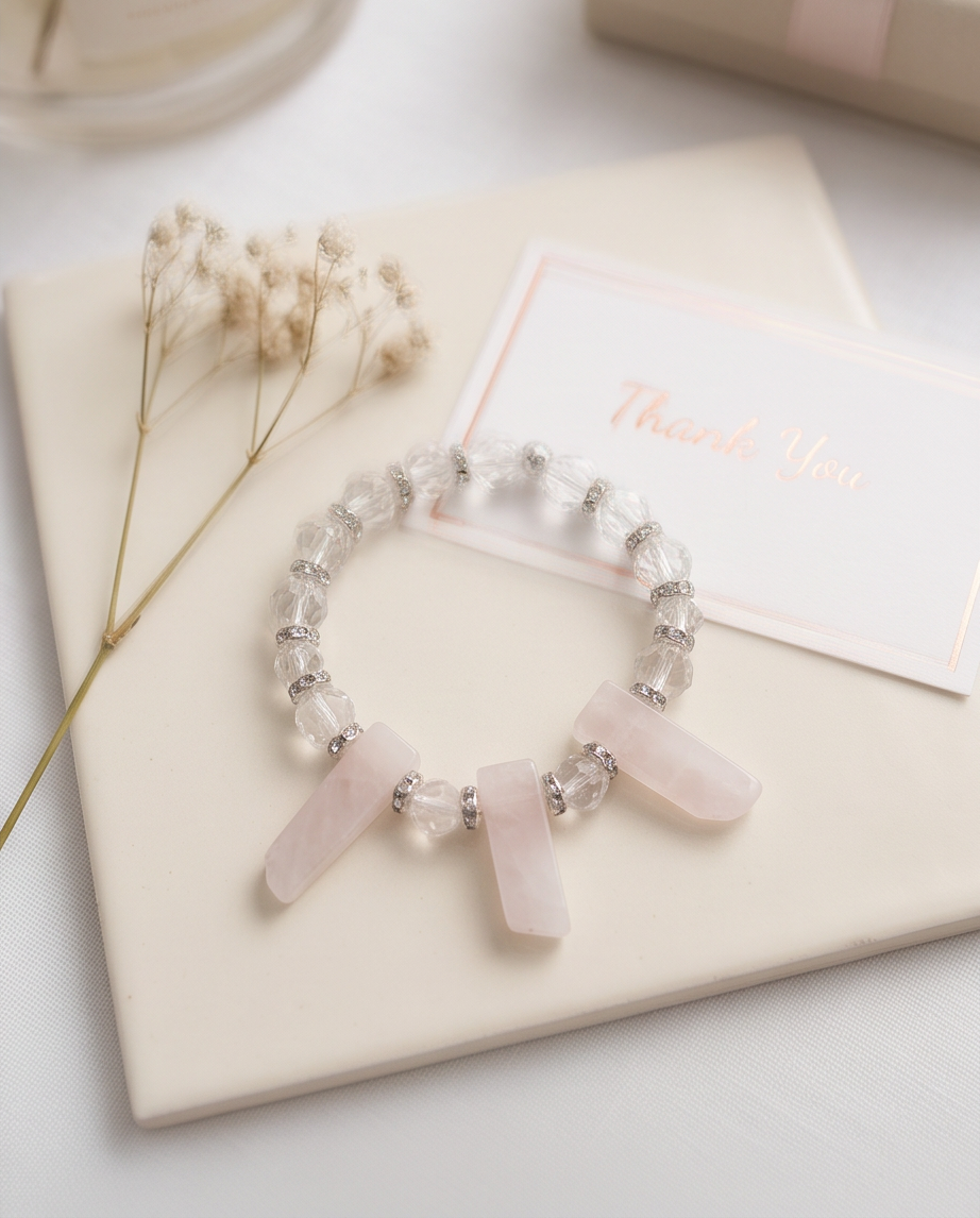 Pink Quartz Bracelet