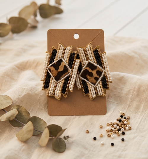 Aztec Cheetah Earrings