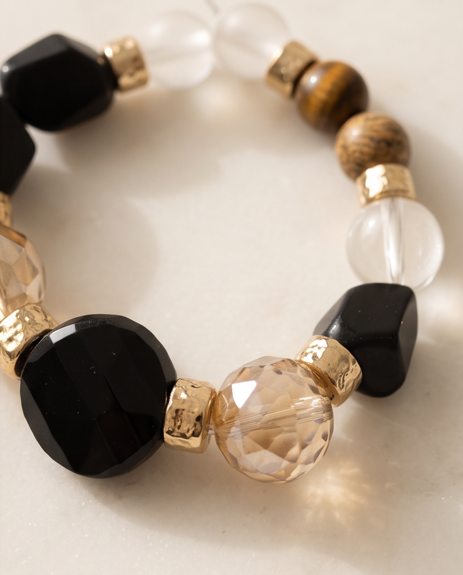 Geo Layered Bracelet Set