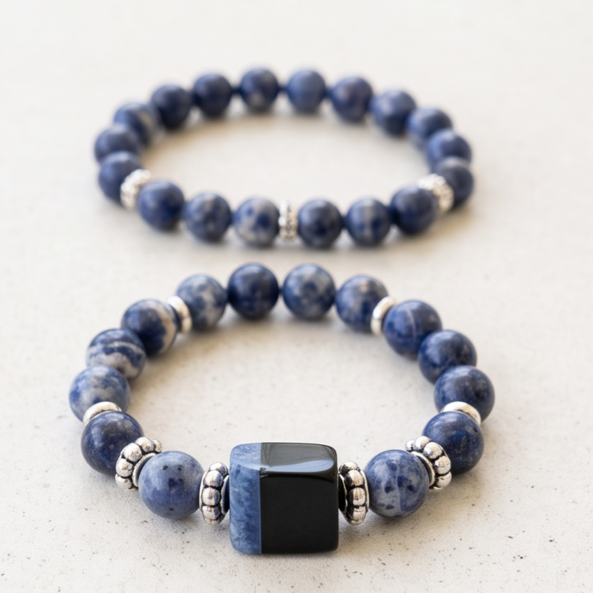 Royal Blue Gemstone Bracelet Set