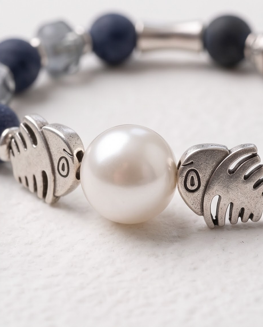 Navy Feng Shui Bracelet