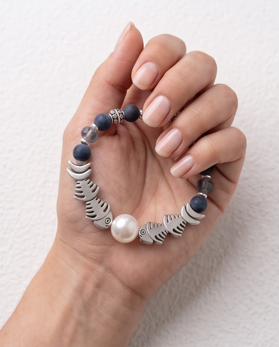 Navy Feng Shui Bracelet