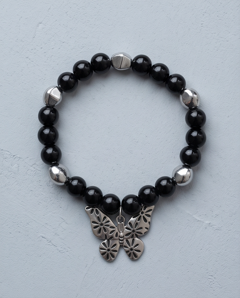 Black butterfly Bracelet