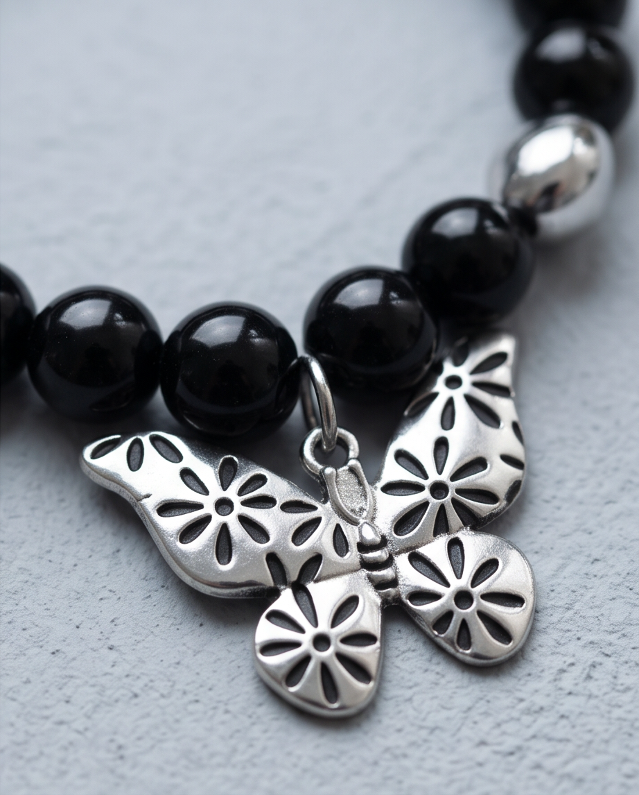 Black butterfly Bracelet