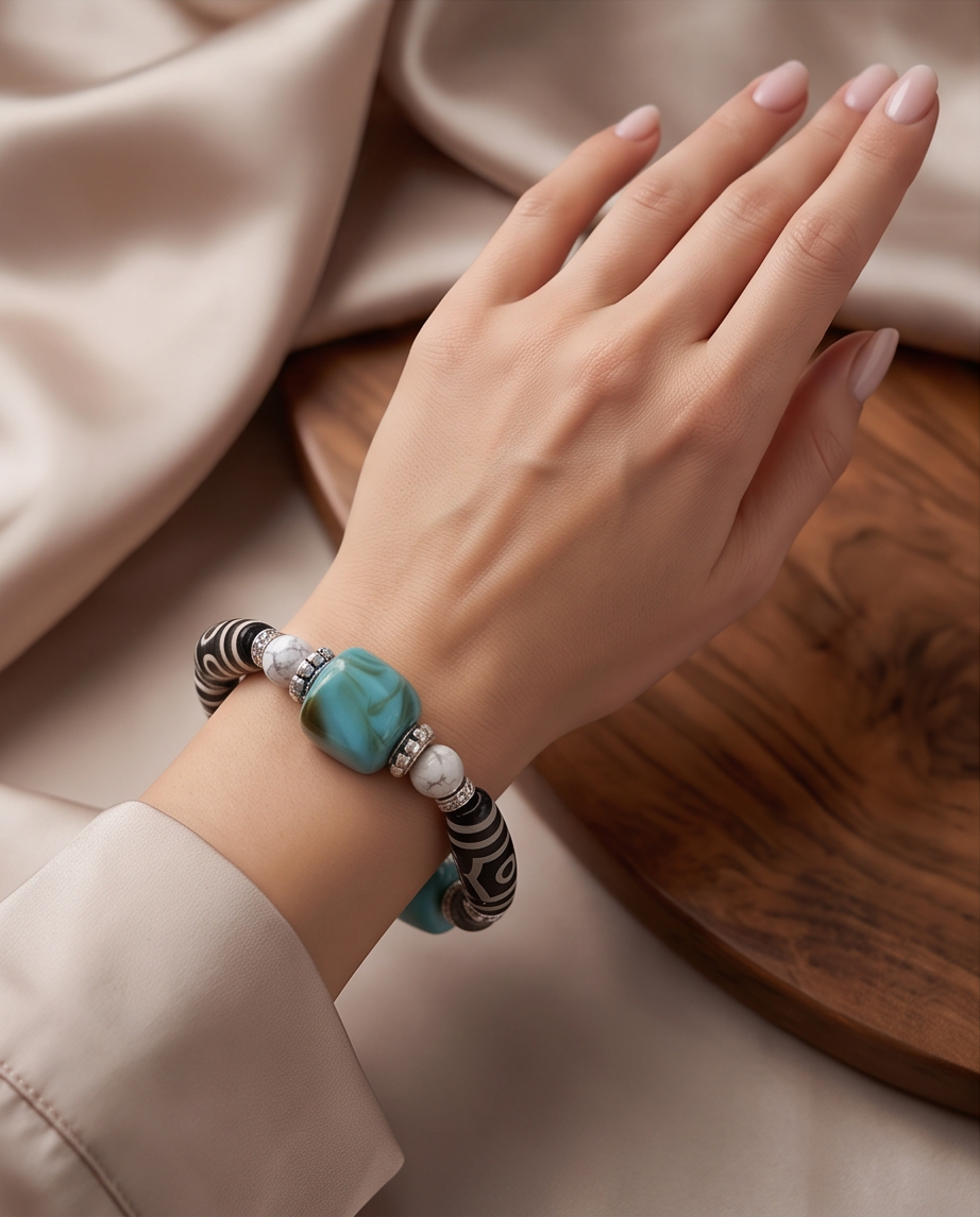 Tibetan Dzi Bracelet