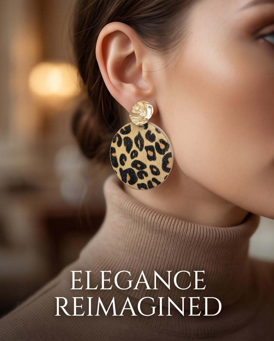 Leopard Calf Hair Earrings