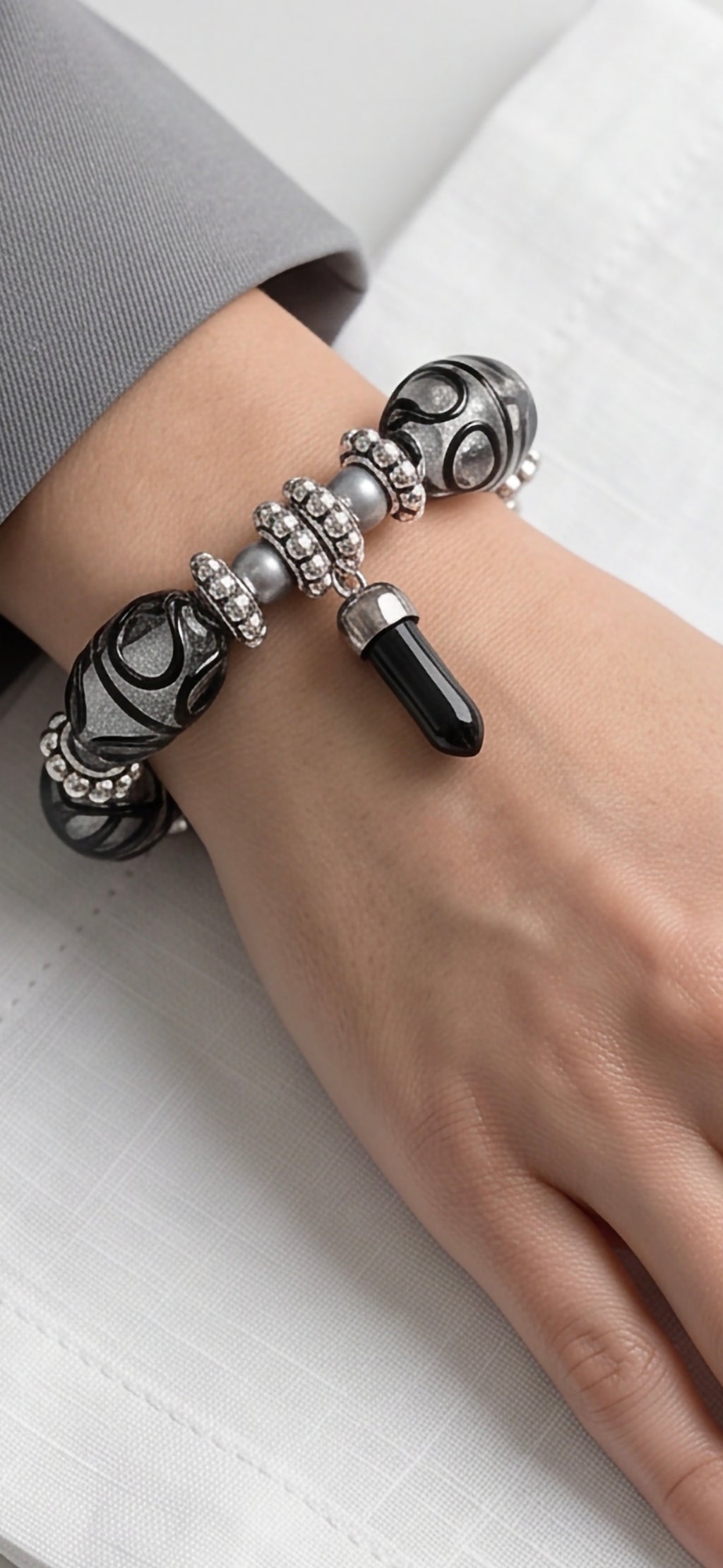 Black Swirl Bracelet