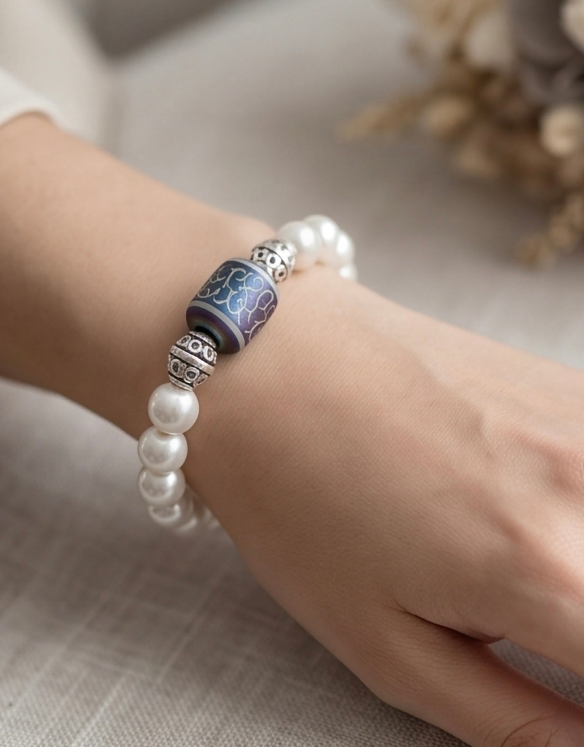 Filagree Pearl Bracelet