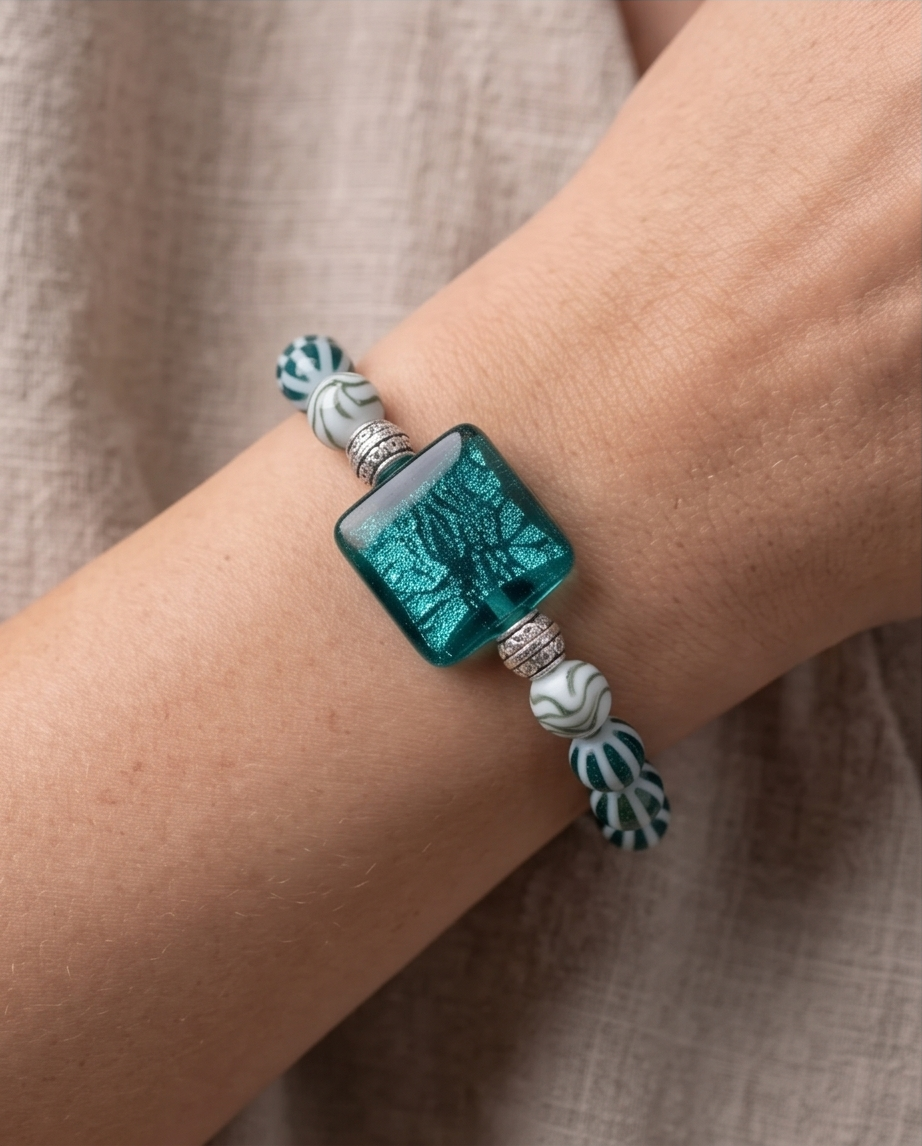 The Peacock Swirl Bracelet