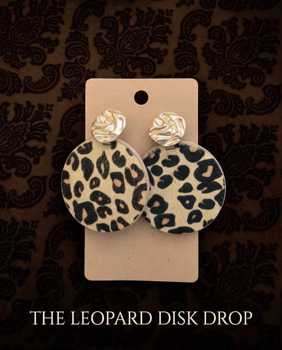 Leopard Calf Hair Earrings