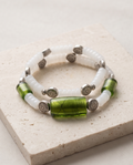Olive Cylindrical Bracelets