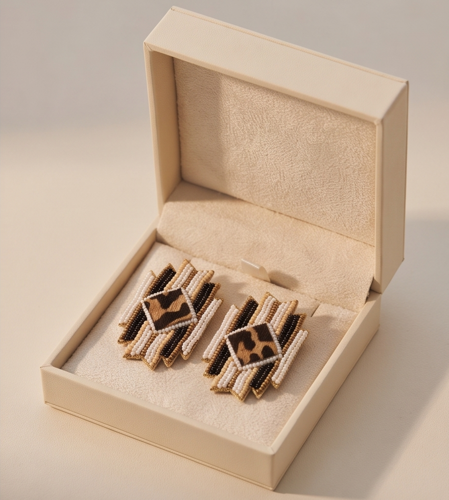 Aztec Cheetah Earrings