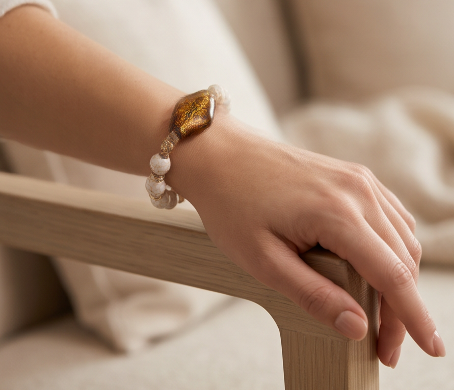 Boho Amber Bracelet