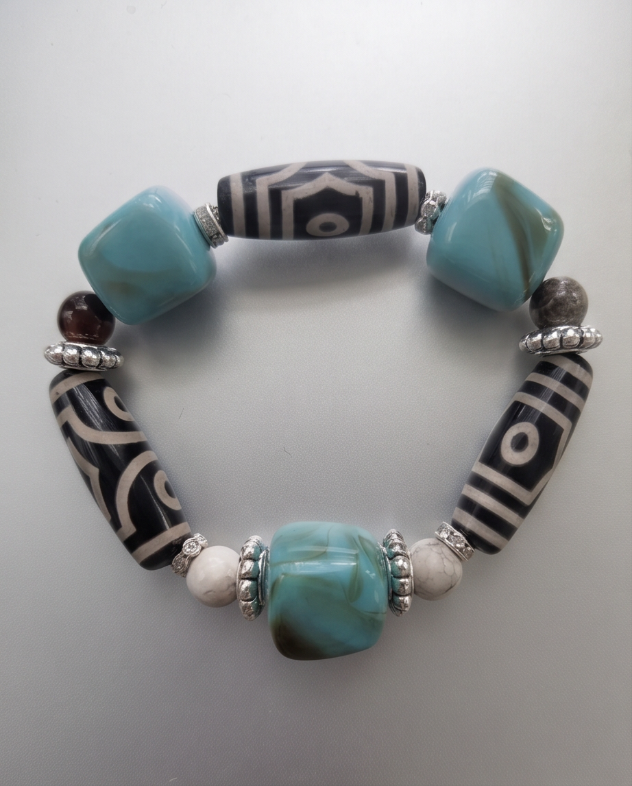 Tibetan Dzi Bracelet