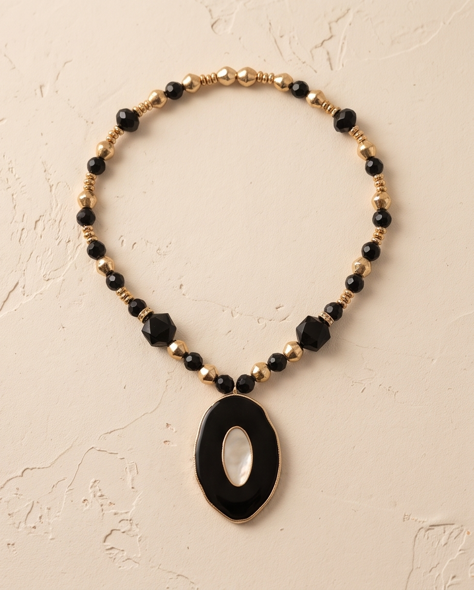 Reversible beaded Necklace