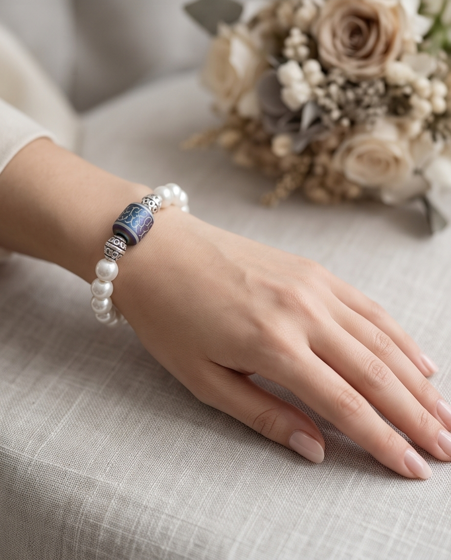 Filagree Pearl Bracelet