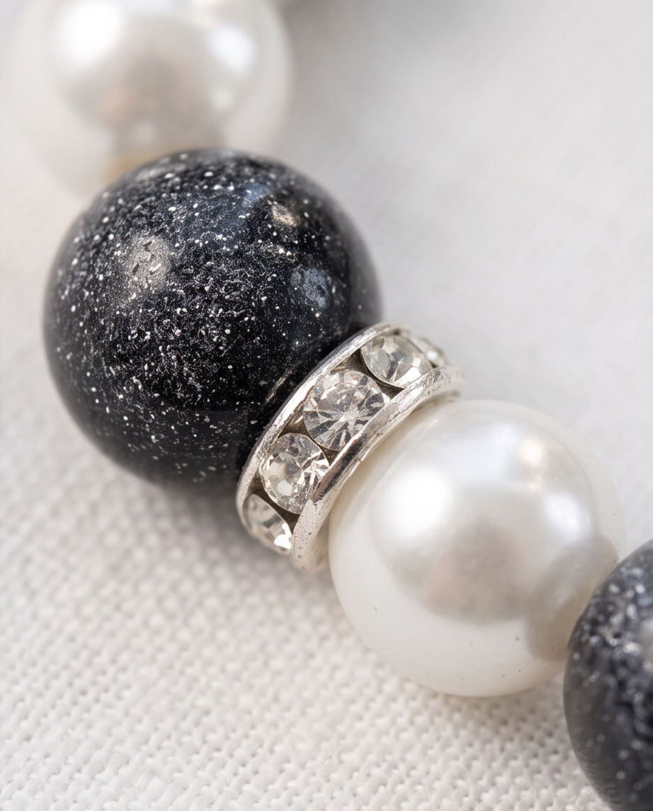 Chambray Pearl Bracelet