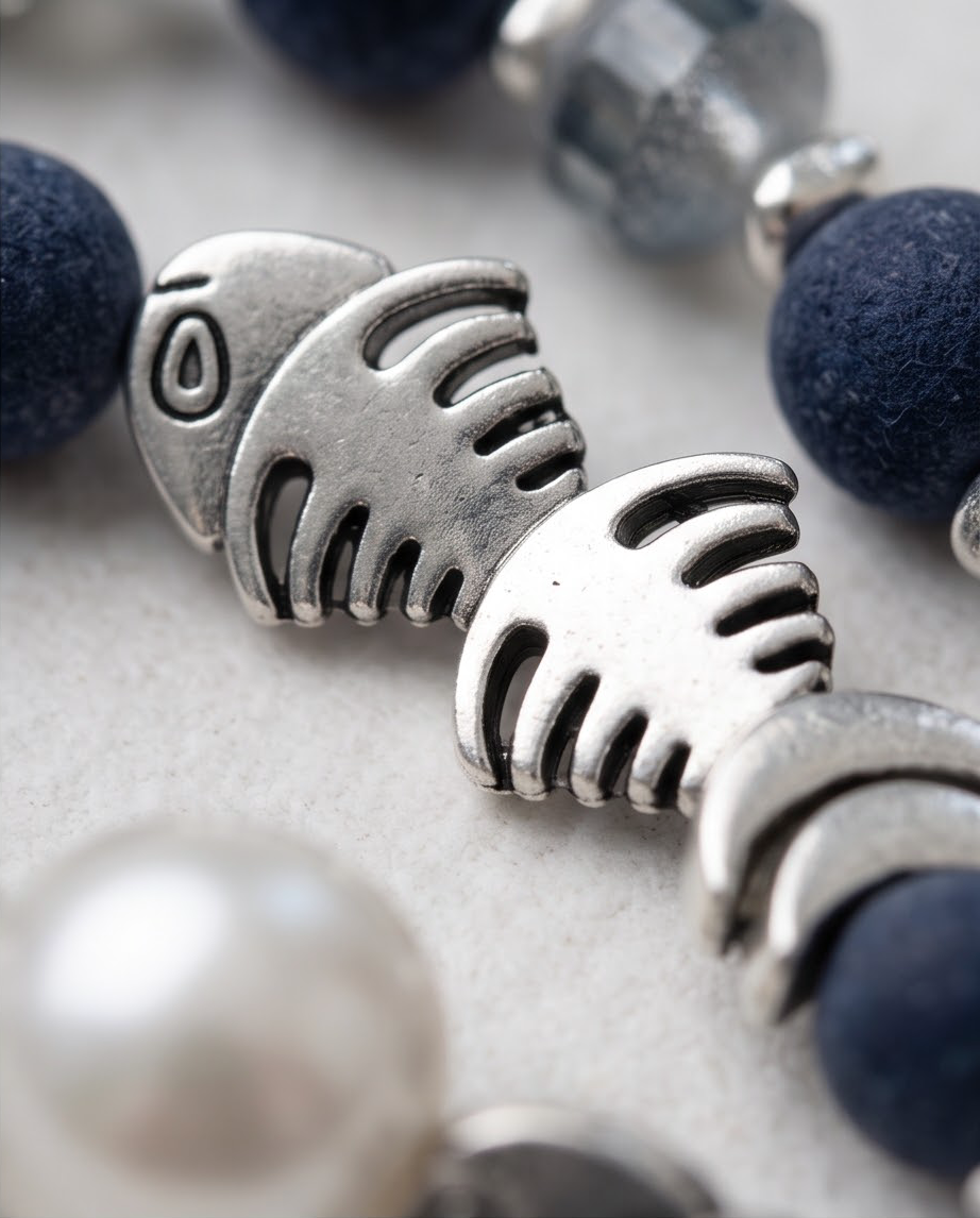 Navy Feng Shui Bracelet