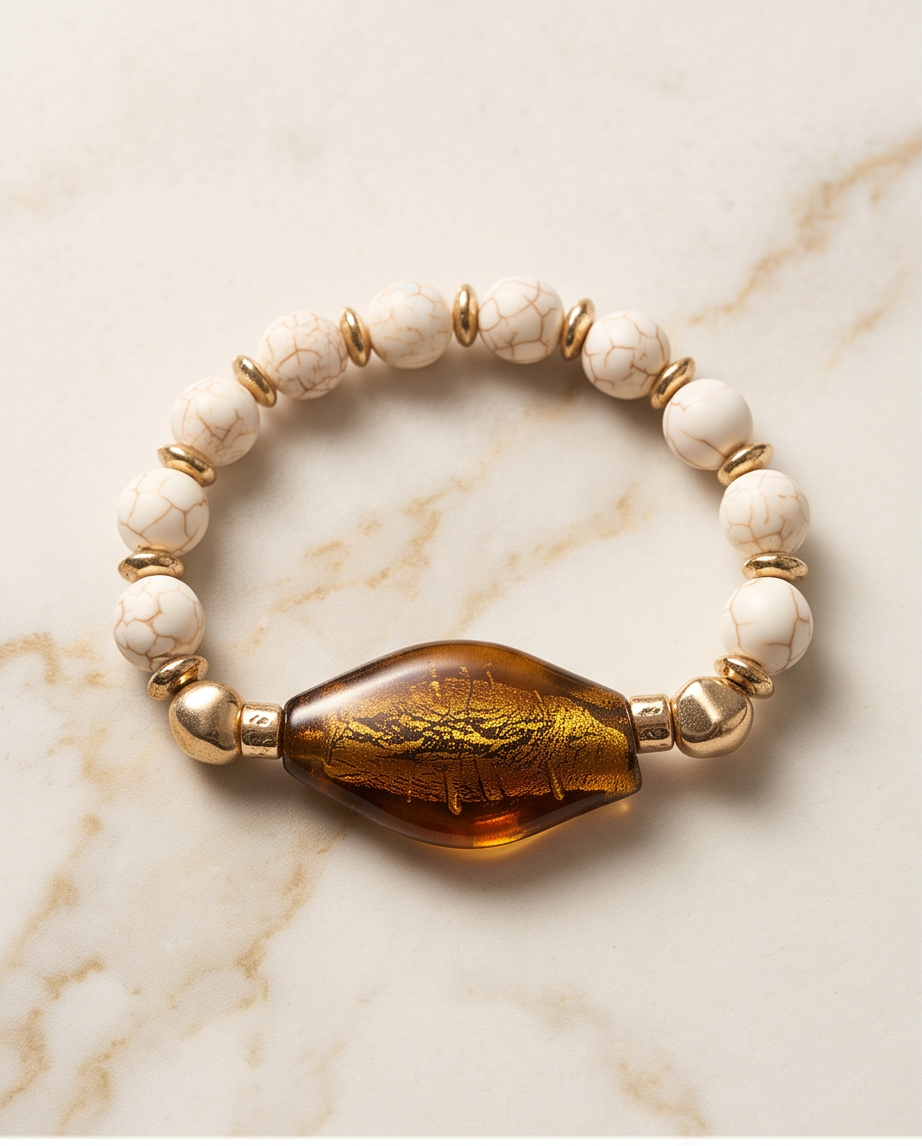 Boho Amber Bracelet