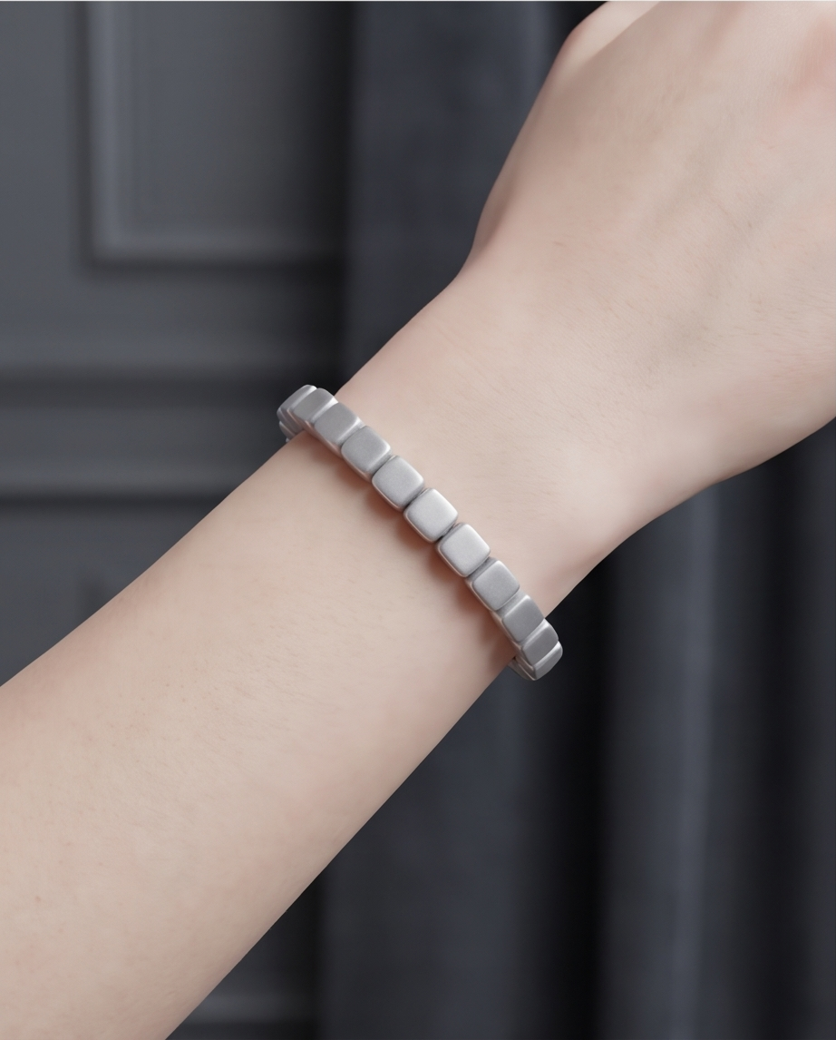 Matte Silver Bracelet