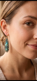 Pewter & Pyrite earrings