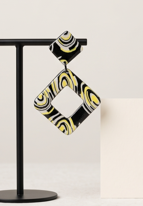 Geometric Statement Earrings