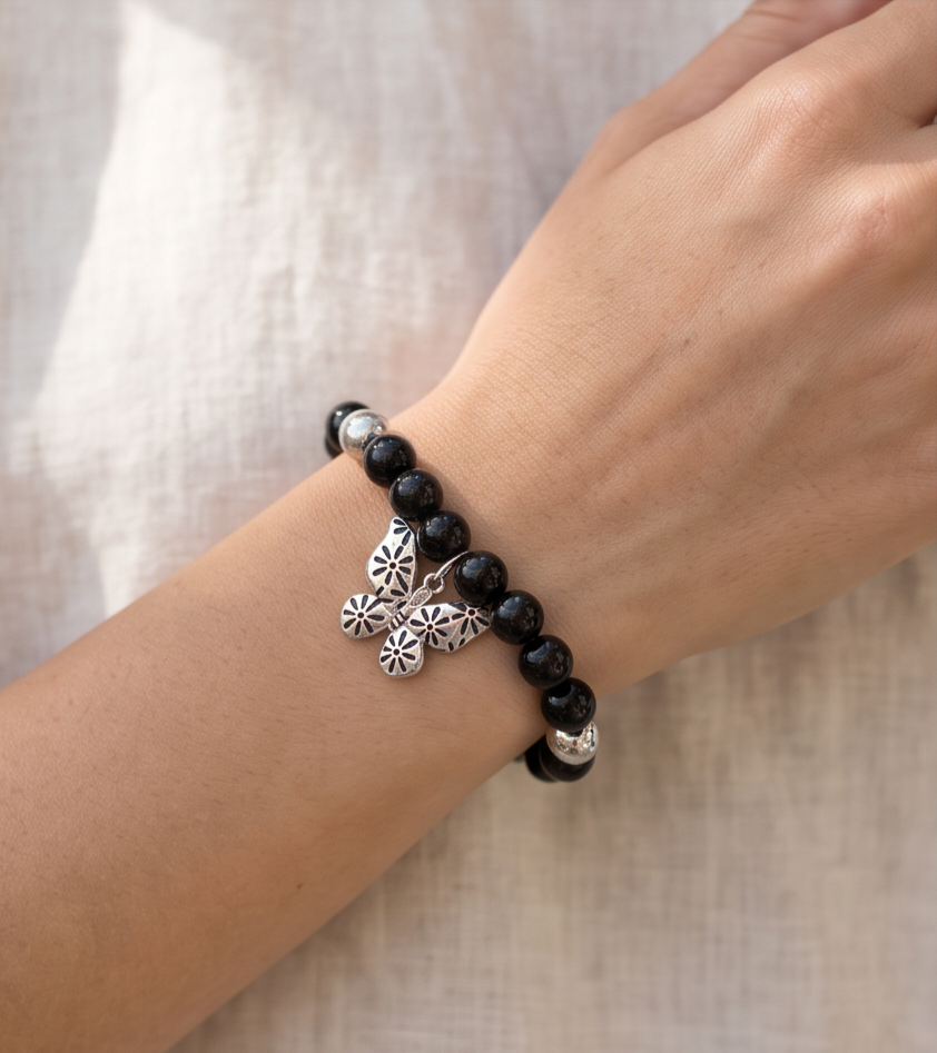 Black butterfly Bracelet