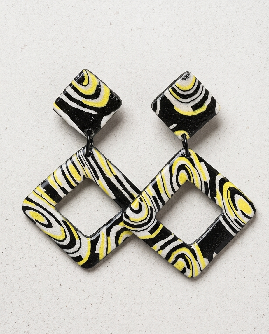 Geometric Statement Earrings