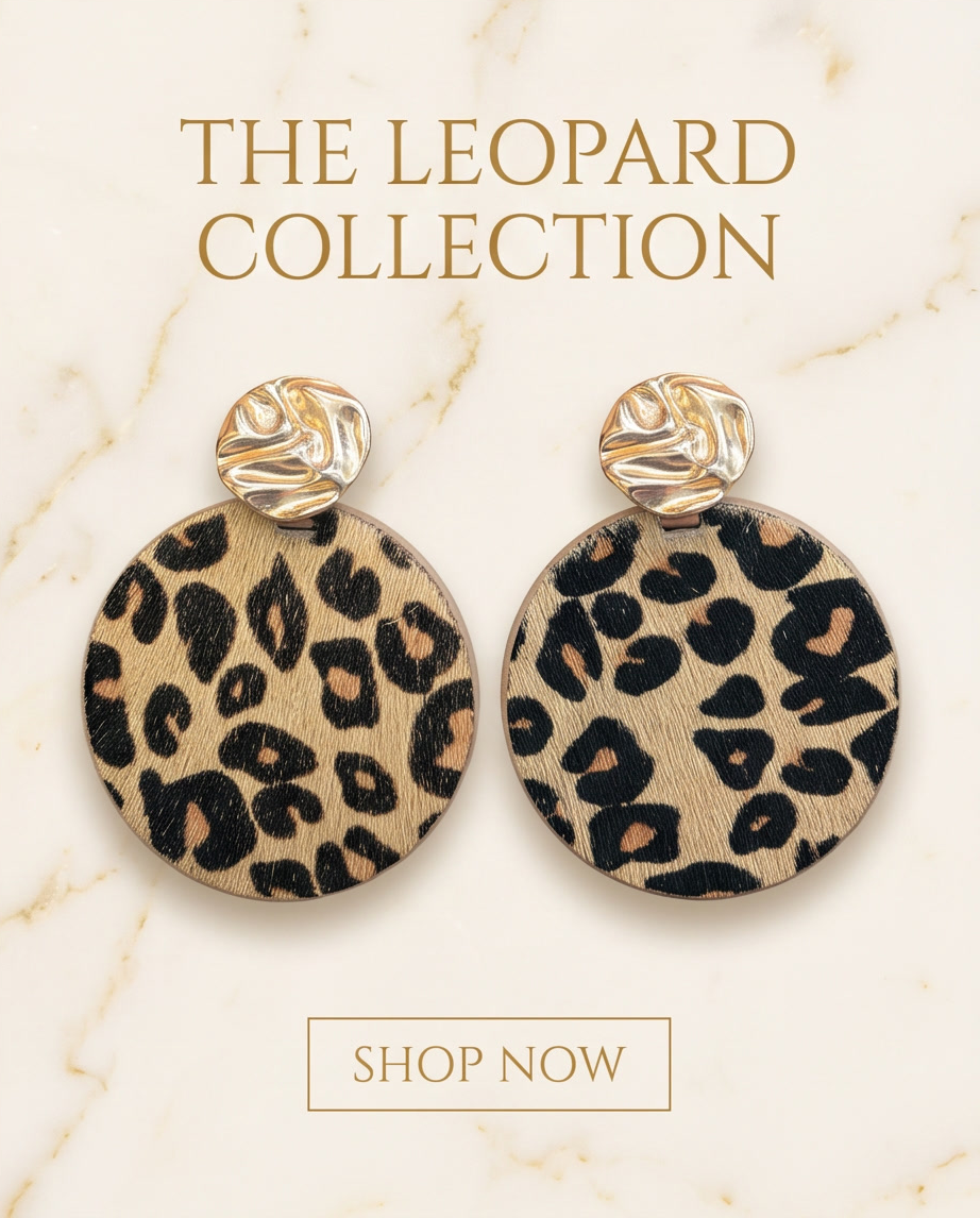 Leopard Calf Hair Earrings