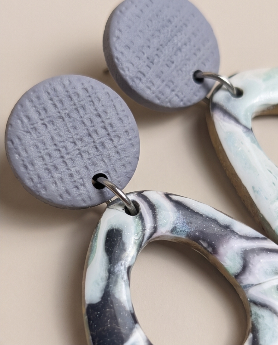 Lavender Post Earrings