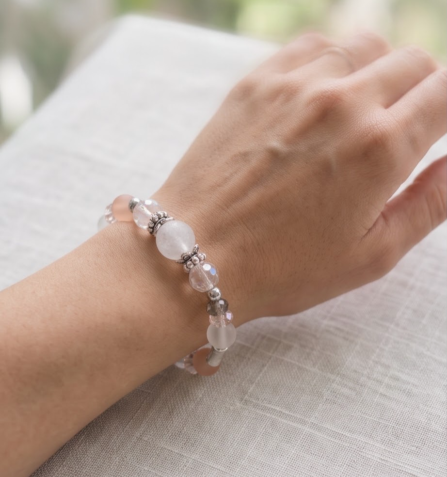 Pink Moonstone Bracelet