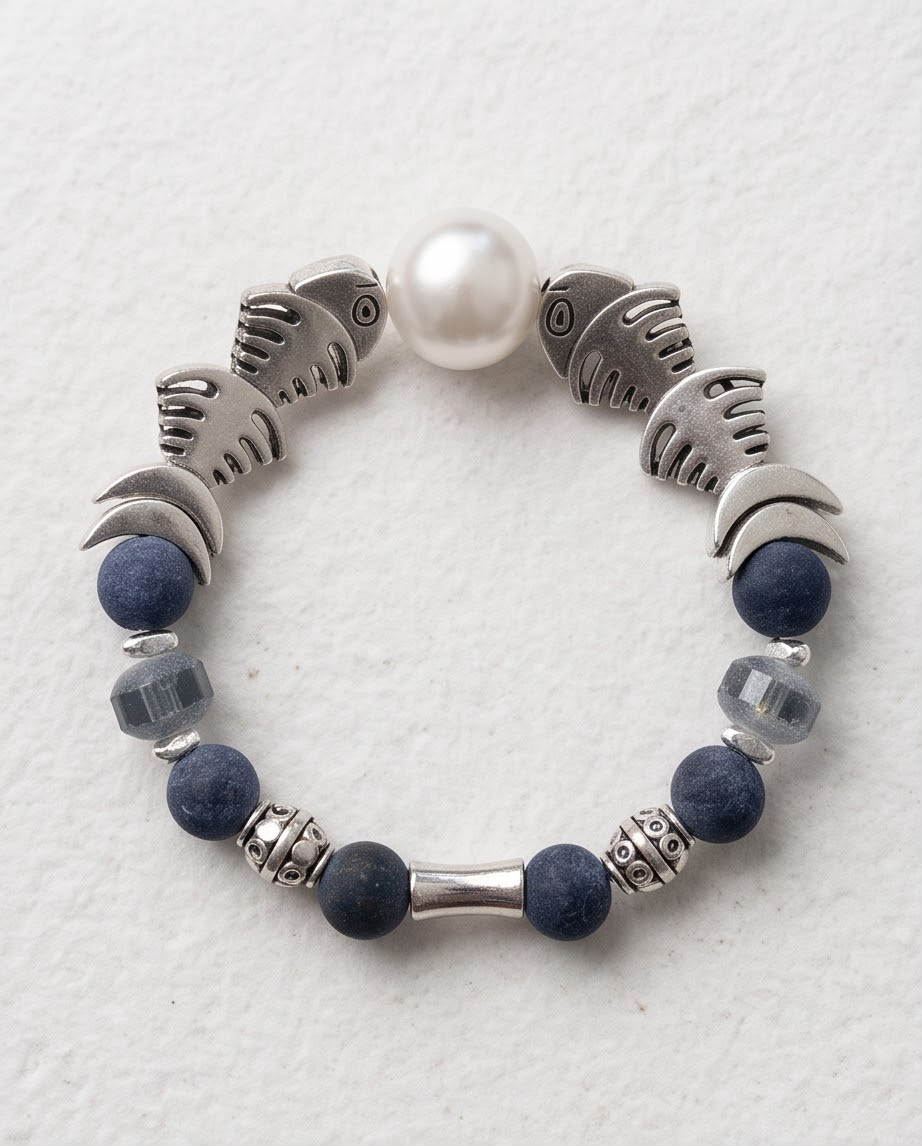 Navy Feng Shui Bracelet