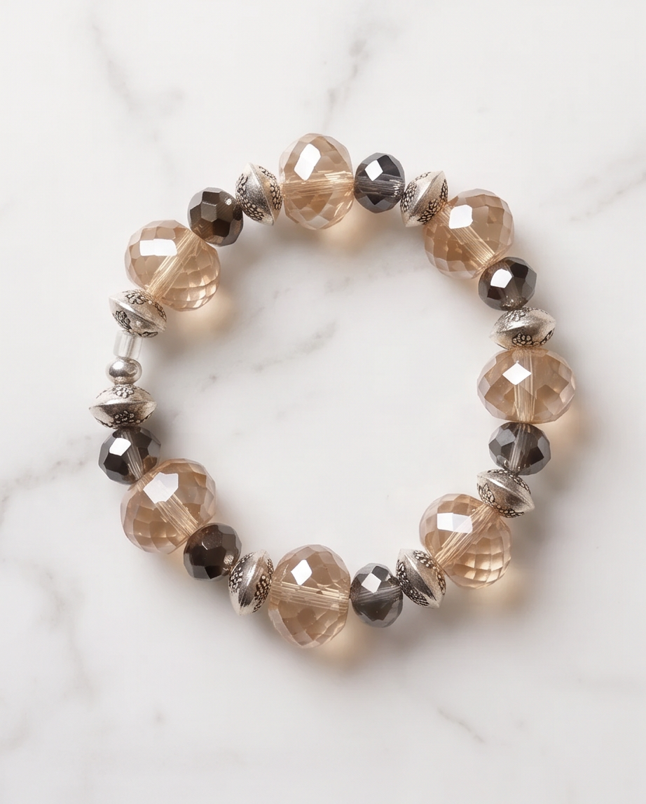 Champagne and Smoke Bracelet