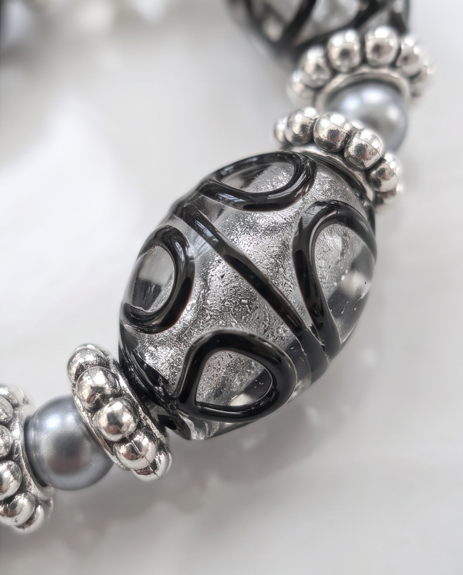 Black Swirl Bracelet