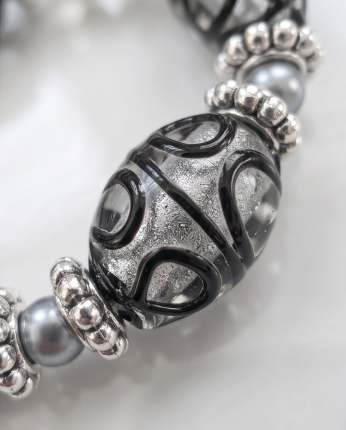Black Swirl Bracelet