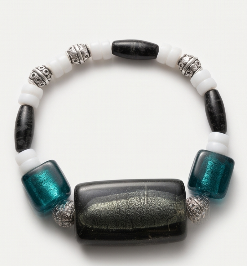 Striking Teal Beauty Bracelet