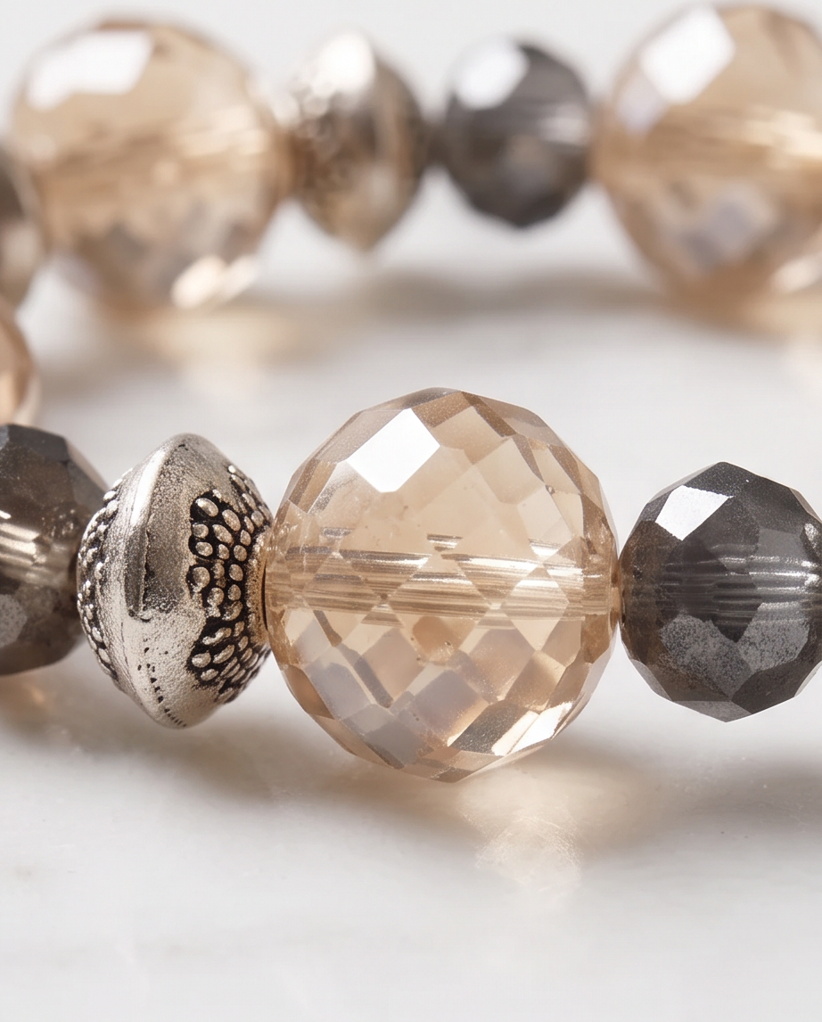 Champagne and Smoke Bracelet