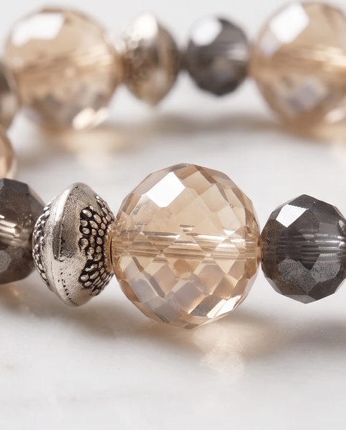 Champagne and Smoke Bracelet