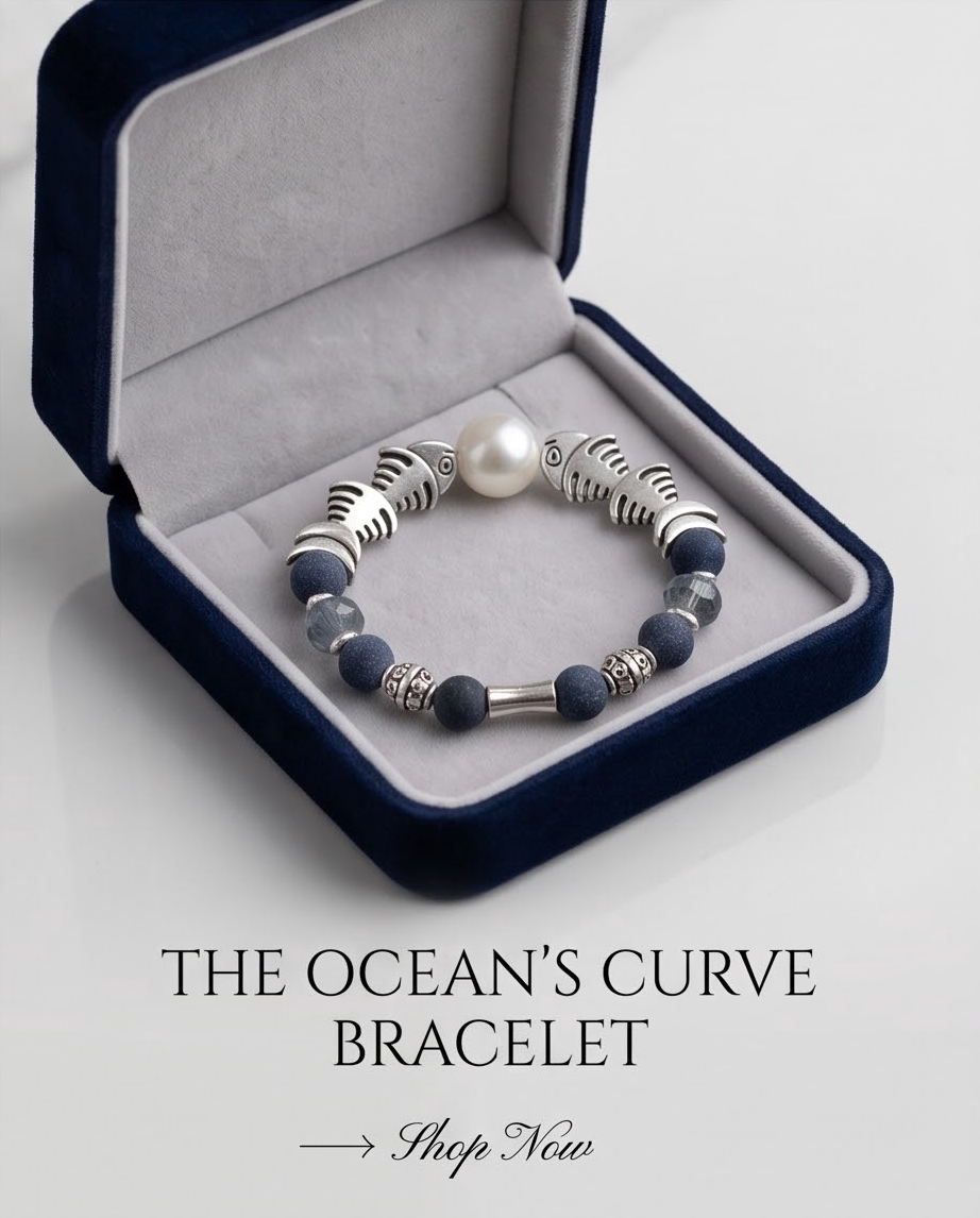 Navy Feng Shui Bracelet